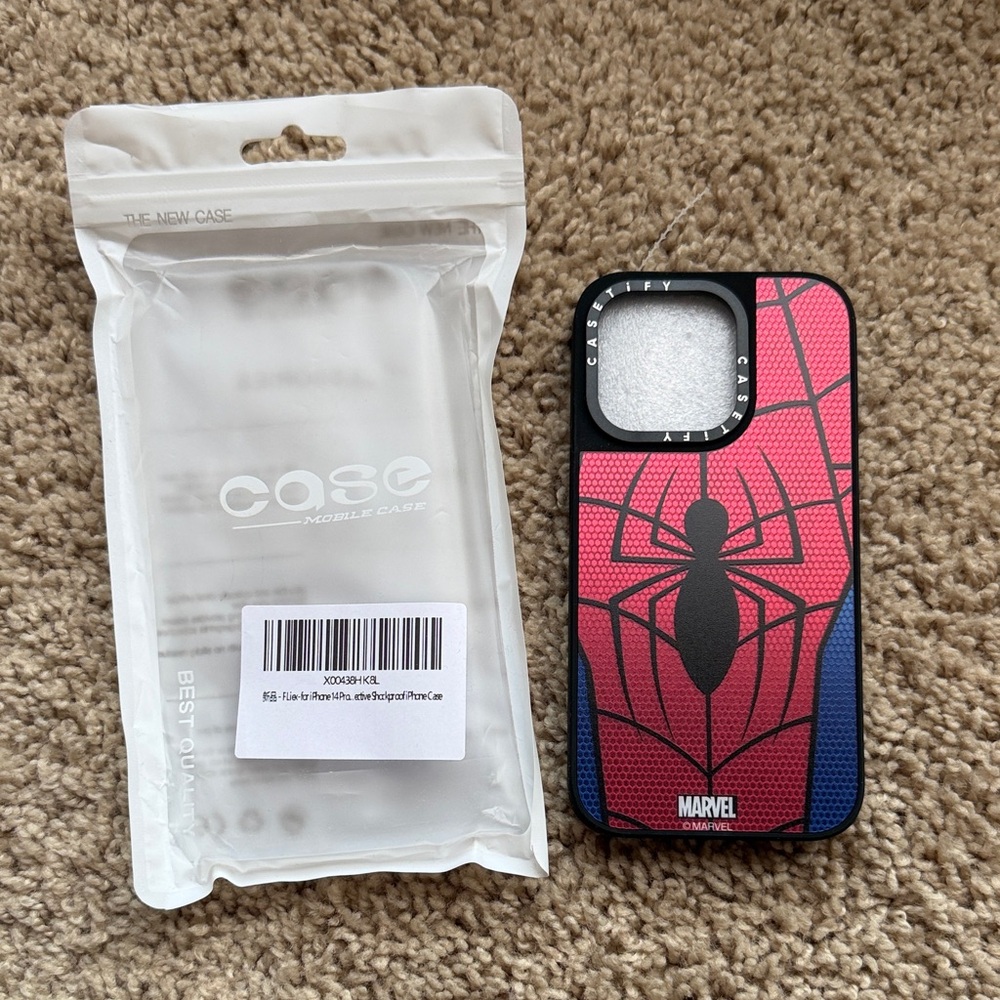 New Marvel Spider-Man Phone Case - Red and Blue. iPhone 14 case.
